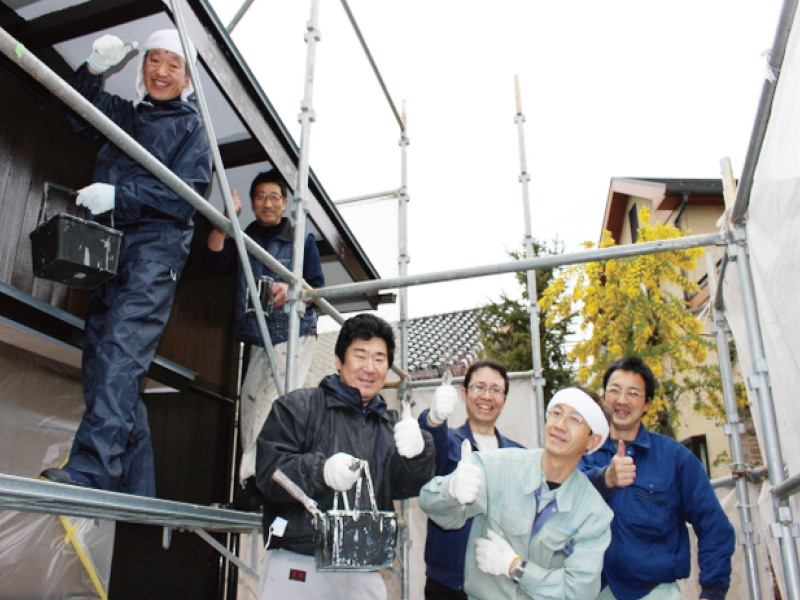 自社の職人が施工