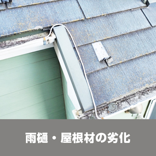 雨樋・屋根材の劣化